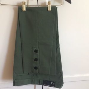Banana Republic Forest Green Slogan Pant Size10.